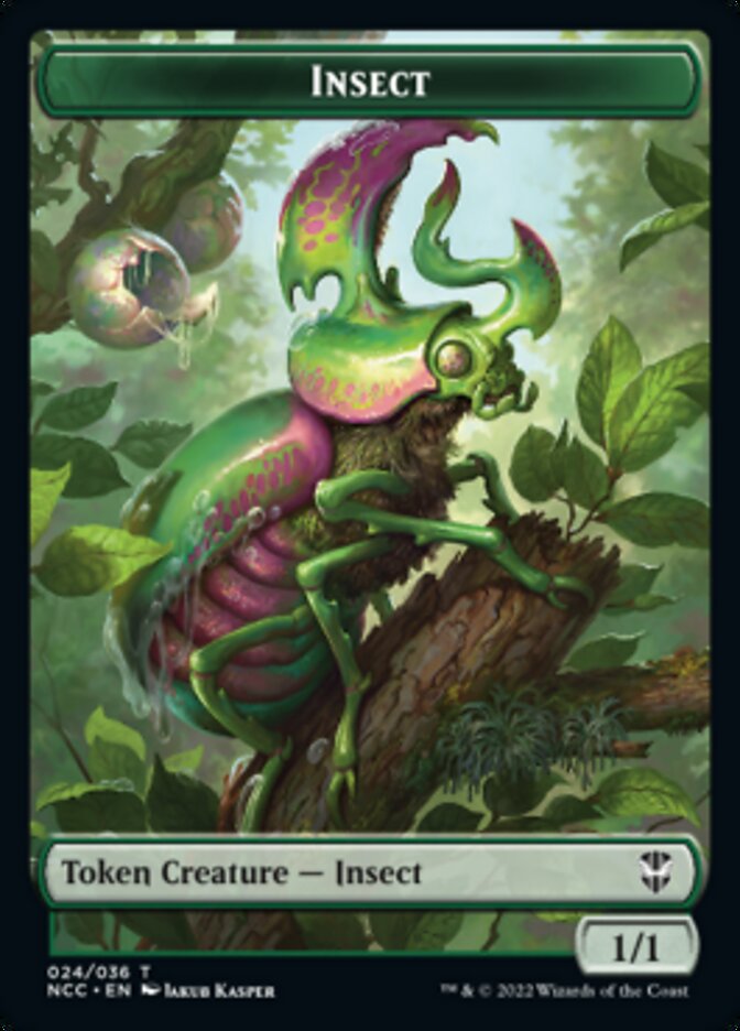 Ogre // Insect Double-Sided Token [Streets of New Capenna Commander Tokens] | Gamers Paradise