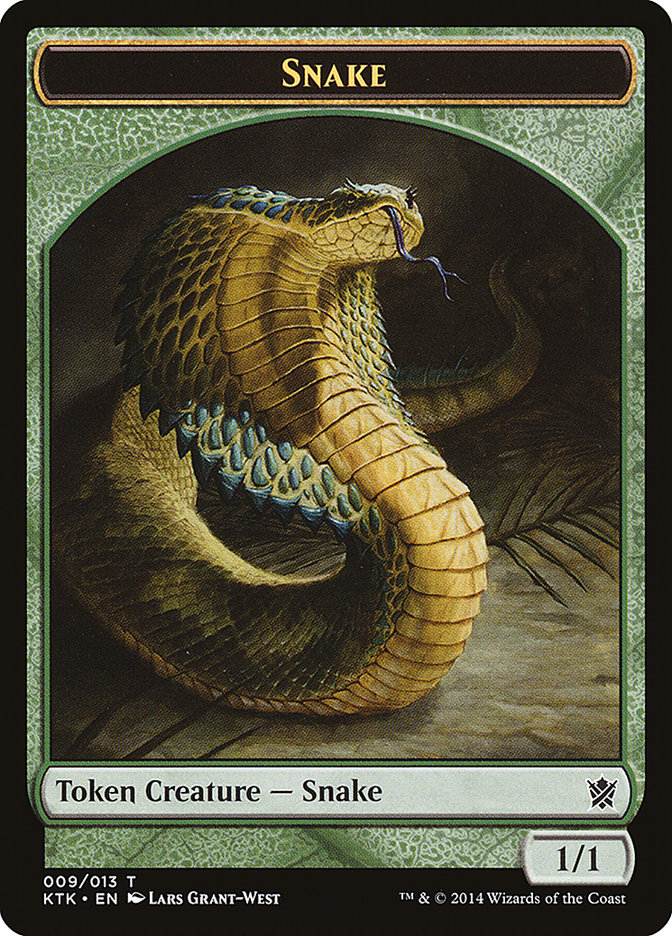 Snake Token [Khans of Tarkir Tokens] | Gamers Paradise