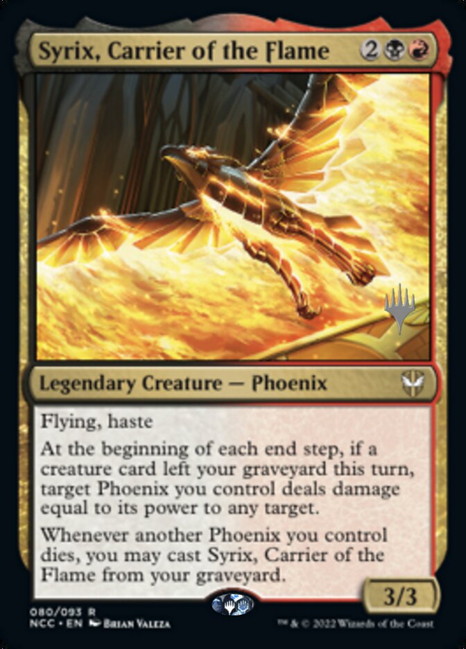 Syrix, Carrier of the Flame (Promo Pack) [Streets of New Capenna Commander Promos] | Gamers Paradise
