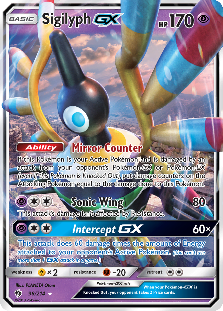 Sigilyph GX (98/214) [Sun & Moon: Lost Thunder] | Gamers Paradise