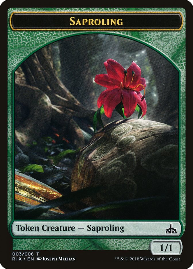 Saproling Token [Rivals of Ixalan Tokens] | Gamers Paradise