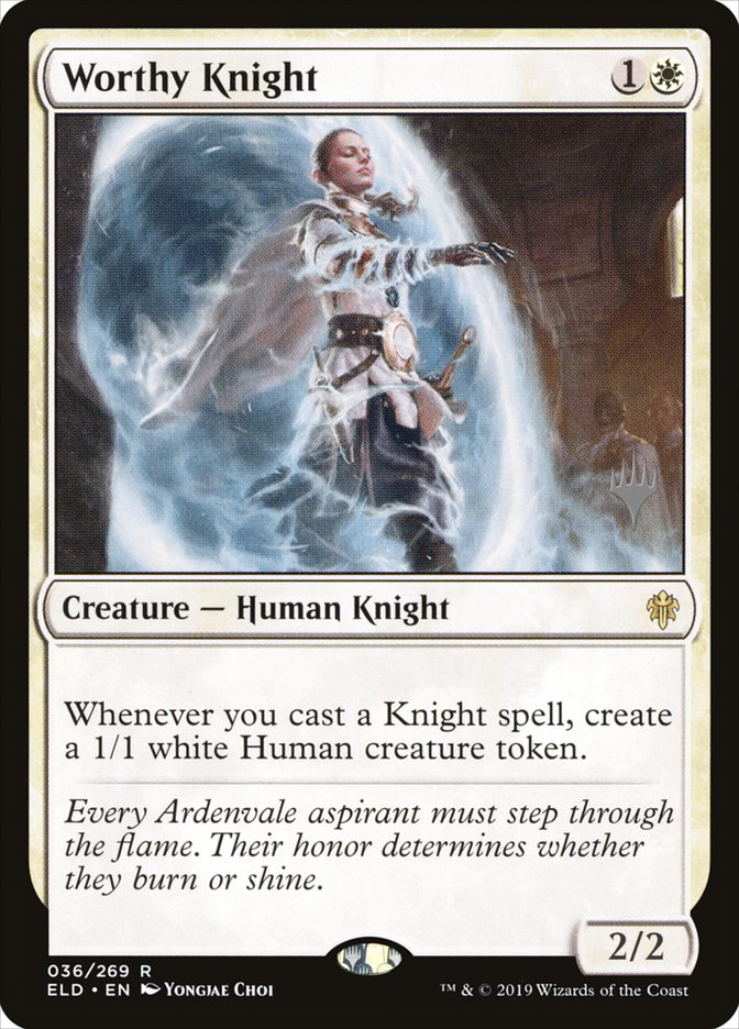 Worthy Knight (Promo Pack) [Throne of Eldraine Promos] | Gamers Paradise