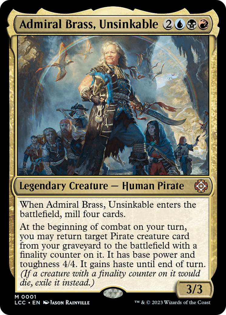 Admiral Brass, Unsinkable (Display Commander) [The Lost Caverns of Ixalan Commander] | Gamers Paradise