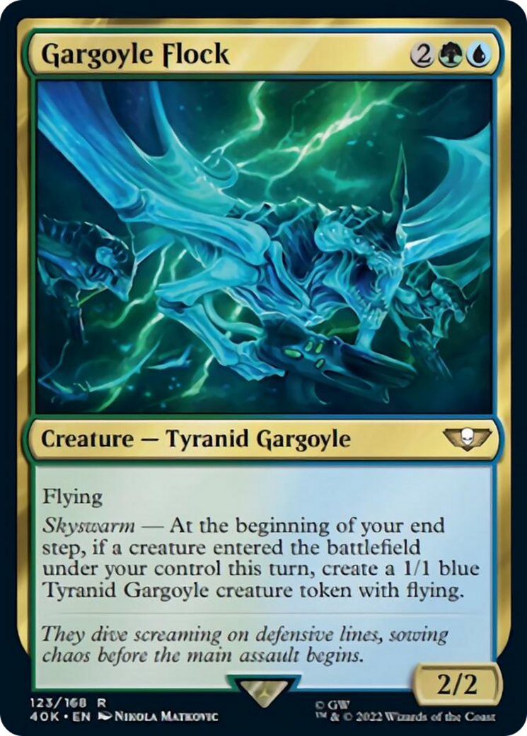 Gargoyle Flock (Surge Foil) [Universes Beyond: Warhammer 40,000] | Gamers Paradise