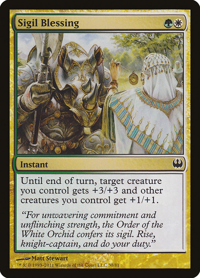 Sigil Blessing [Duel Decks: Knights vs. Dragons] | Gamers Paradise