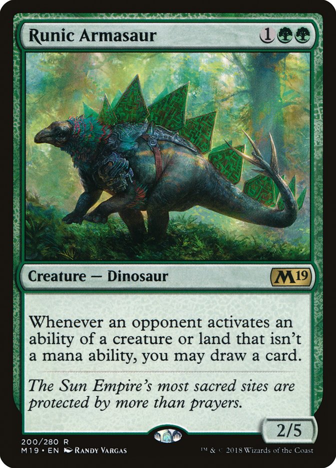 Runic Armasaur [Core Set 2019] | Gamers Paradise