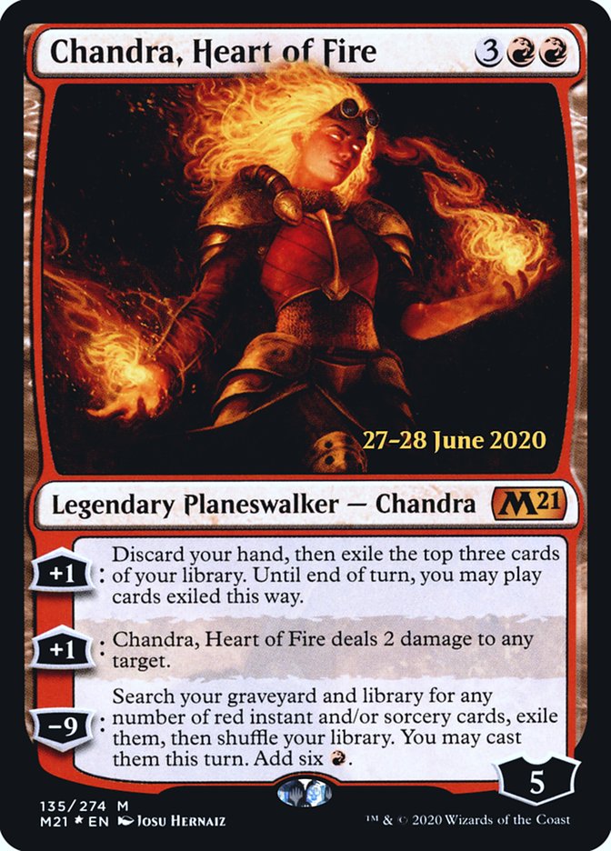 Chandra, Heart of Fire [Core Set 2021 Prerelease Promos] | Gamers Paradise