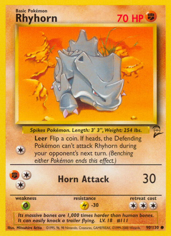 Rhyhorn (90/130) [Base Set 2] | Gamers Paradise