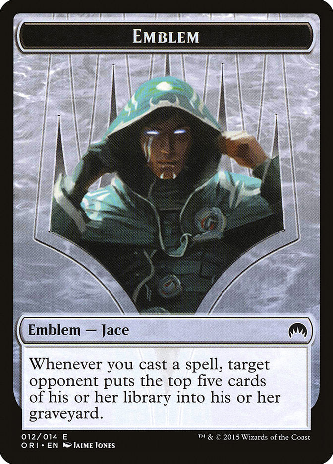 Jace, Telepath Unbound Emblem [Magic Origins Tokens] | Gamers Paradise