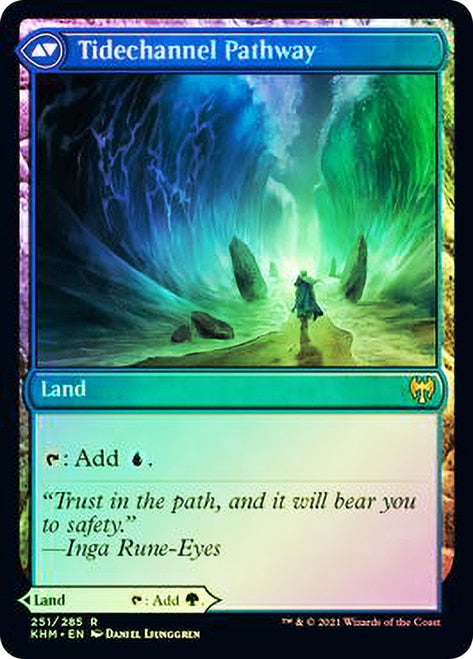 Barkchannel Pathway // Tidechannel Pathway [Kaldheim Prerelease Promos] | Gamers Paradise