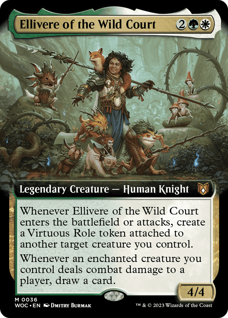 Ellivere of the Wild Court (Extended Art) [Wilds of Eldraine Commander] | Gamers Paradise