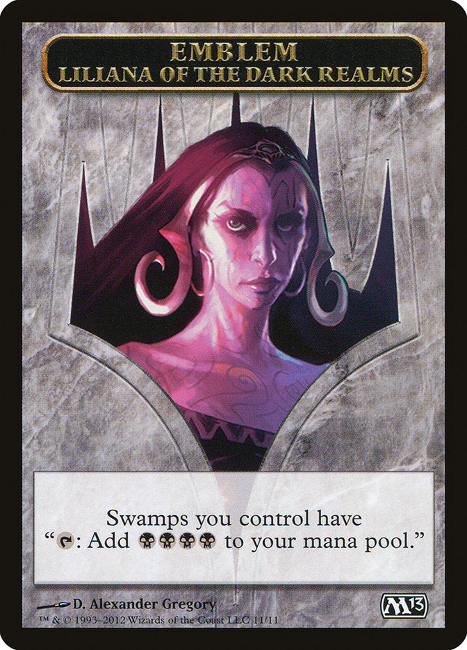 Liliana of the Dark Realms Emblem [Magic 2013 Tokens] | Gamers Paradise