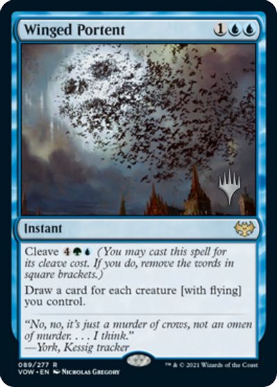Winged Portent (Promo Pack) [Innistrad: Crimson Vow Promos] | Gamers Paradise
