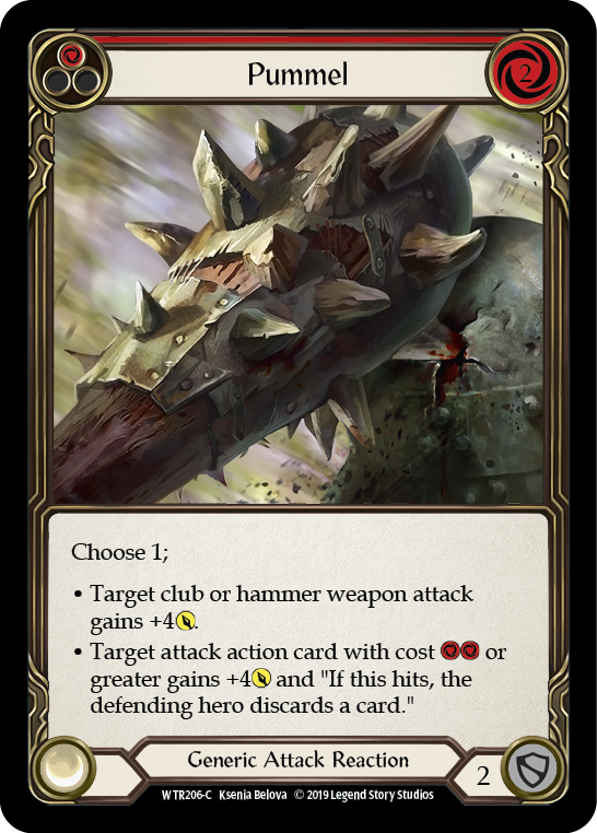 Pummel (Red) [WTR206-C] Alpha Print Rainbow Foil | Gamers Paradise