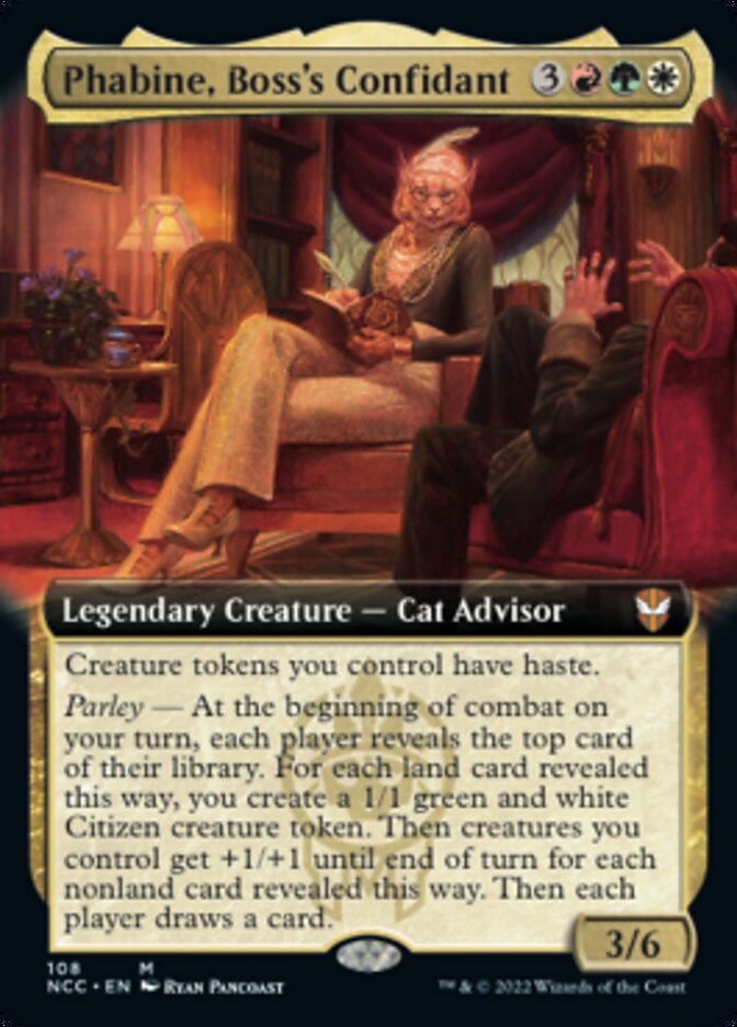 Phabine, Boss's Confidant (Extended Art) [Streets of New Capenna Commander] | Gamers Paradise