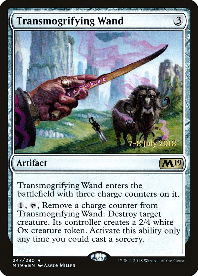 Transmogrifying Wand [Core Set 2019 Prerelease Promos] | Gamers Paradise