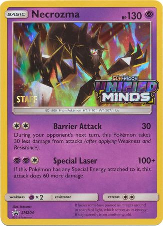 Necrozma (SM204) (Staff Prerelease Promo) [Sun & Moon: Black Star Promos] | Gamers Paradise