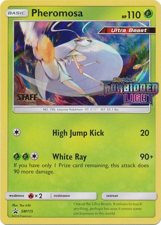 Pheromosa (SM115) (Staff Prerelease Promo) [Sun & Moon: Black Star Promos] | Gamers Paradise