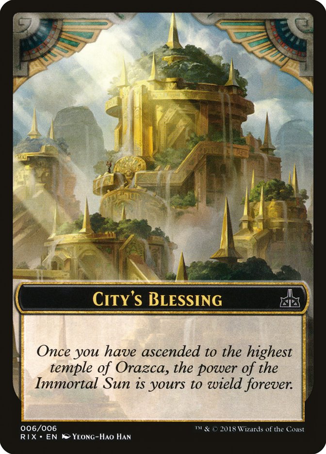 City's Blessing [Rivals of Ixalan Tokens] | Gamers Paradise