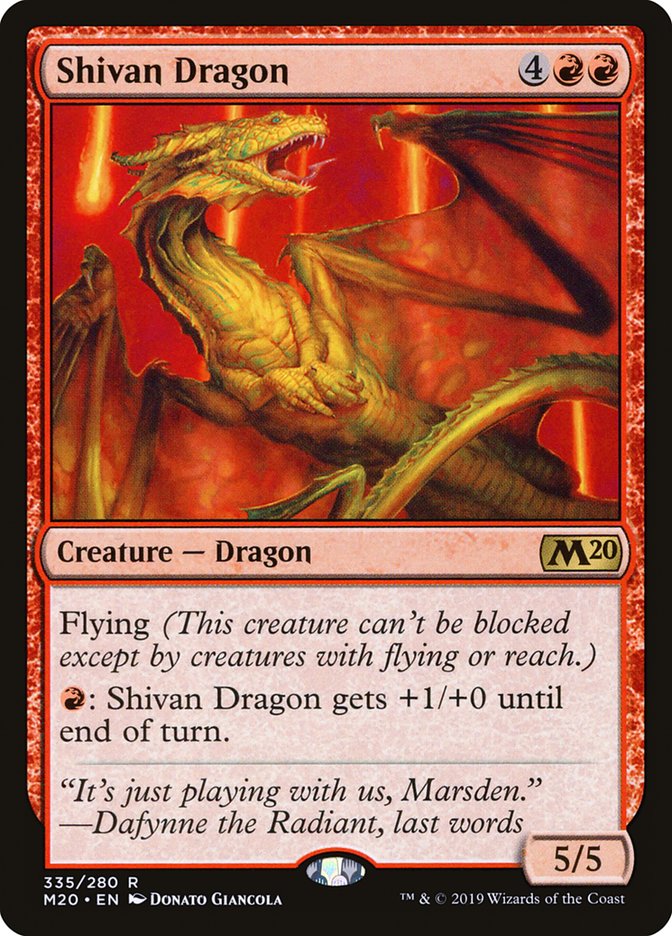 Shivan Dragon [Core Set 2020] | Gamers Paradise