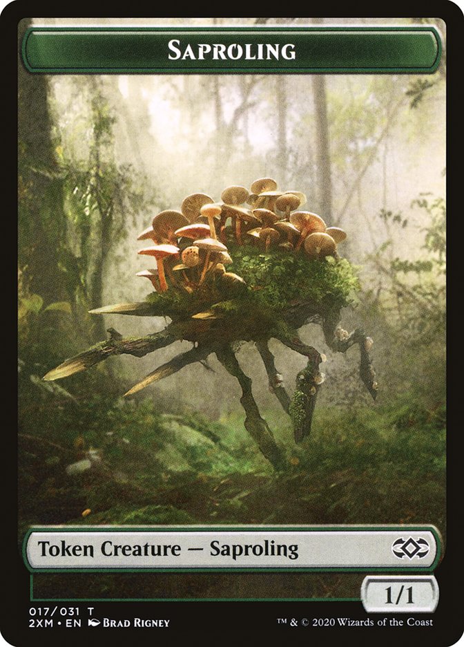 Marit Lage // Saproling Double-Sided Token [Double Masters Tokens] | Gamers Paradise