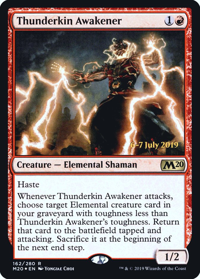 Thunderkin Awakener [Core Set 2020 Prerelease Promos] | Gamers Paradise