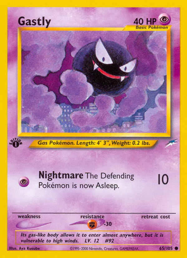 Gastly (65/105) [Neo Destiny 1st Edition] | Gamers Paradise