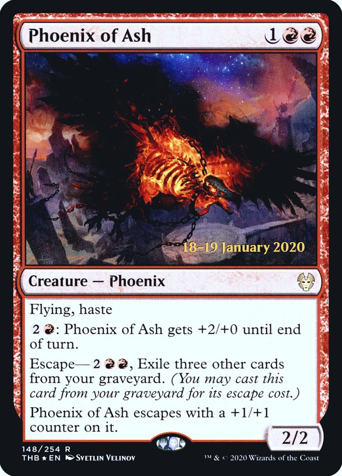 Phoenix of Ash [Theros Beyond Death Prerelease Promos] | Gamers Paradise