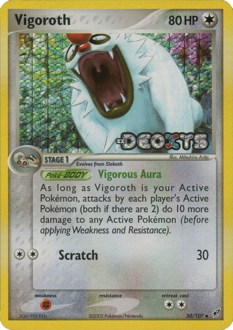 Vigoroth (50/107) (Stamped) [EX: Deoxys] | Gamers Paradise