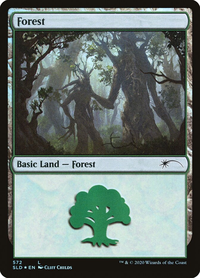 Forest (Tree Hugging) (572) [Secret Lair Drop Promos] | Gamers Paradise