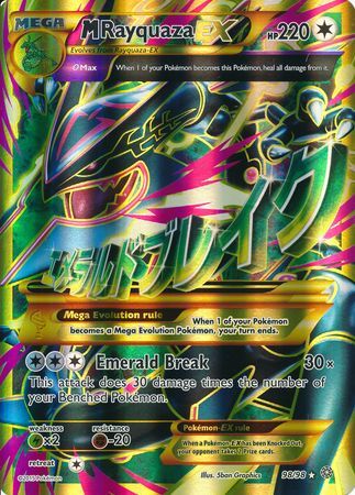 M Rayquaza EX (98/98) (Jumbo Card) [XY: Ancient Origins] | Gamers Paradise