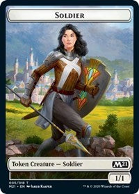 Soldier // Treasure Double-Sided Token [Core Set 2021 Tokens] | Gamers Paradise