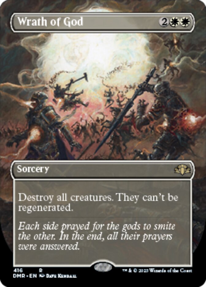 Wrath of God (Borderless Alternate Art) [Dominaria Remastered] | Gamers Paradise