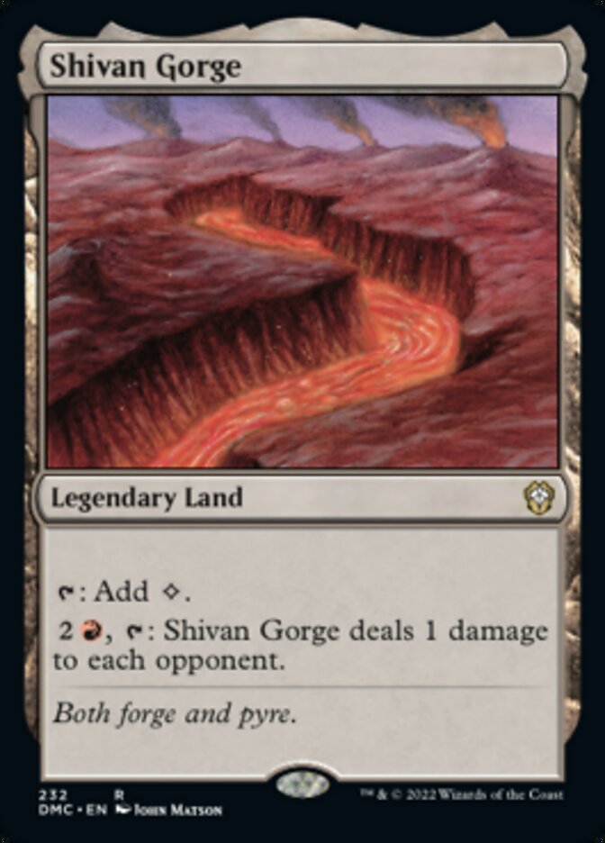 Shivan Gorge [Dominaria United Commander] | Gamers Paradise