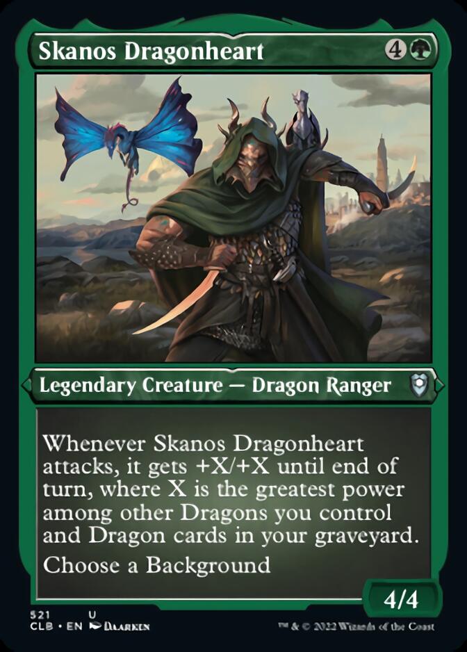 Skanos Dragonheart (Foil Etched) [Commander Legends: Battle for Baldur's Gate] | Gamers Paradise