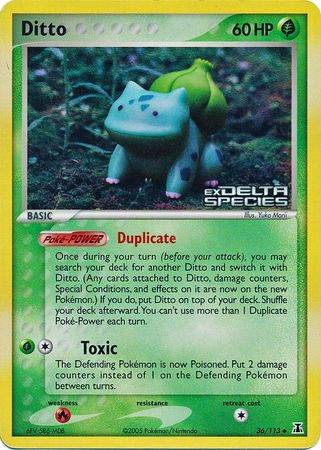 Ditto (36/113) (Stamped) [EX: Delta Species] | Gamers Paradise