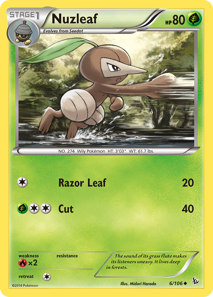 Nuzleaf (6/106) [XY: Flashfire] | Gamers Paradise