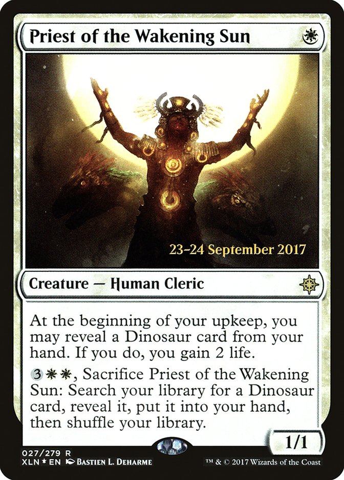 Priest of the Wakening Sun [Ixalan Prerelease Promos] | Gamers Paradise