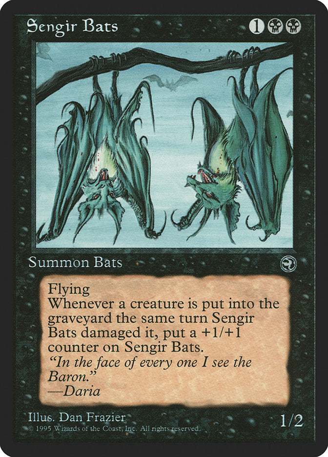 Sengir Bats (Daria Flavor Text) [Homelands] | Gamers Paradise