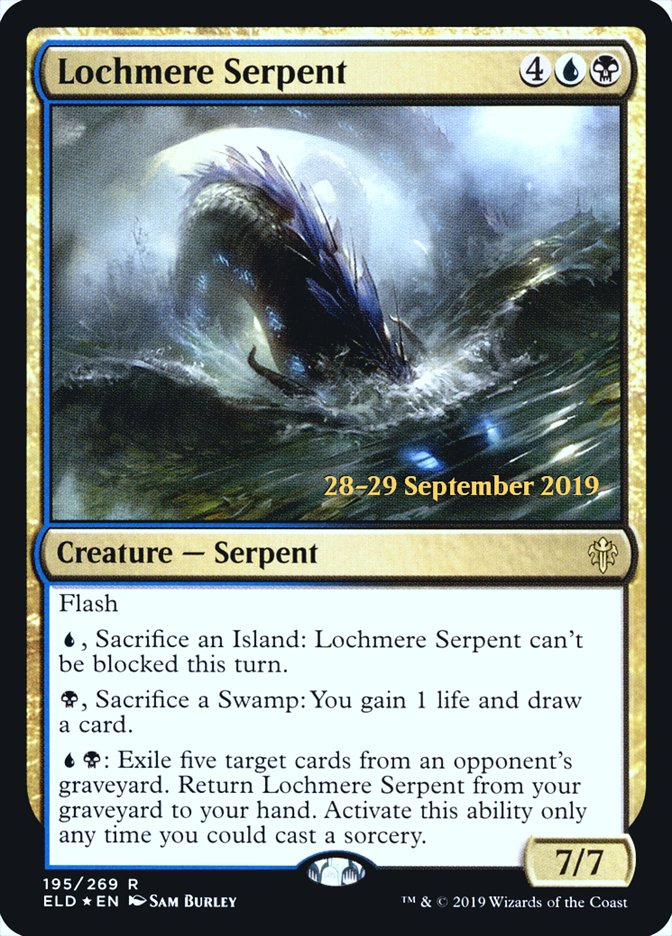 Lochmere Serpent [Throne of Eldraine Prerelease Promos] | Gamers Paradise