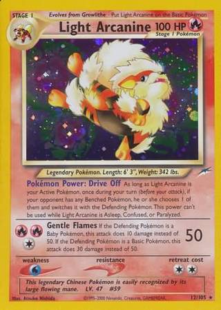 Light Arcanine (12/105) [Neo Destiny Unlimited] | Gamers Paradise