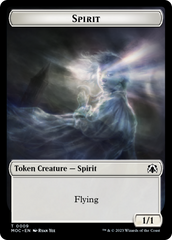 Spirit (9) // Treasure Double-Sided Token [March of the Machine Commander Tokens] | Gamers Paradise