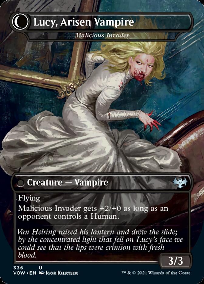 Innocent Traveler // Malicious Invader - Lucy Westenra // Lucy, Arisen Vampire [Innistrad: Crimson Vow] | Gamers Paradise