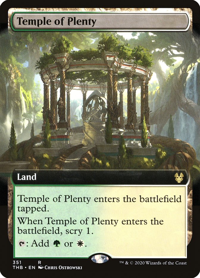 Temple of Plenty (Extended Art) [Theros Beyond Death] | Gamers Paradise