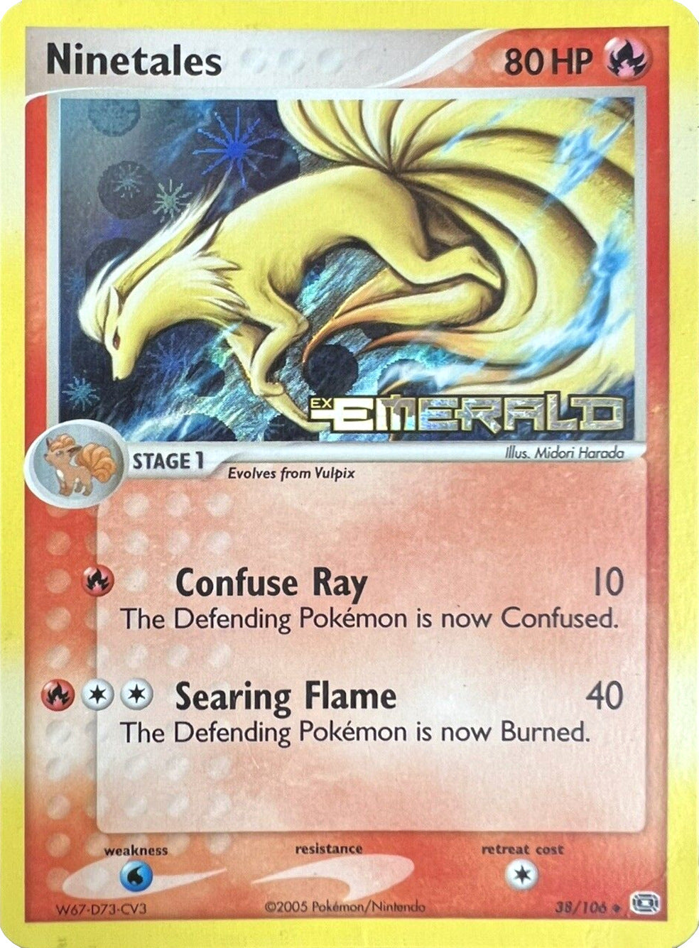 Ninetales (38/106) (Stamped) [EX: Emerald] | Gamers Paradise