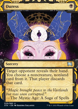 Duress (Foil Etched) [Strixhaven: School of Mages Mystical Archive] | Gamers Paradise