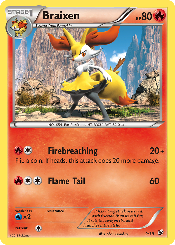 Braixen (9/39) [XY: Kalos Starter Set] | Gamers Paradise