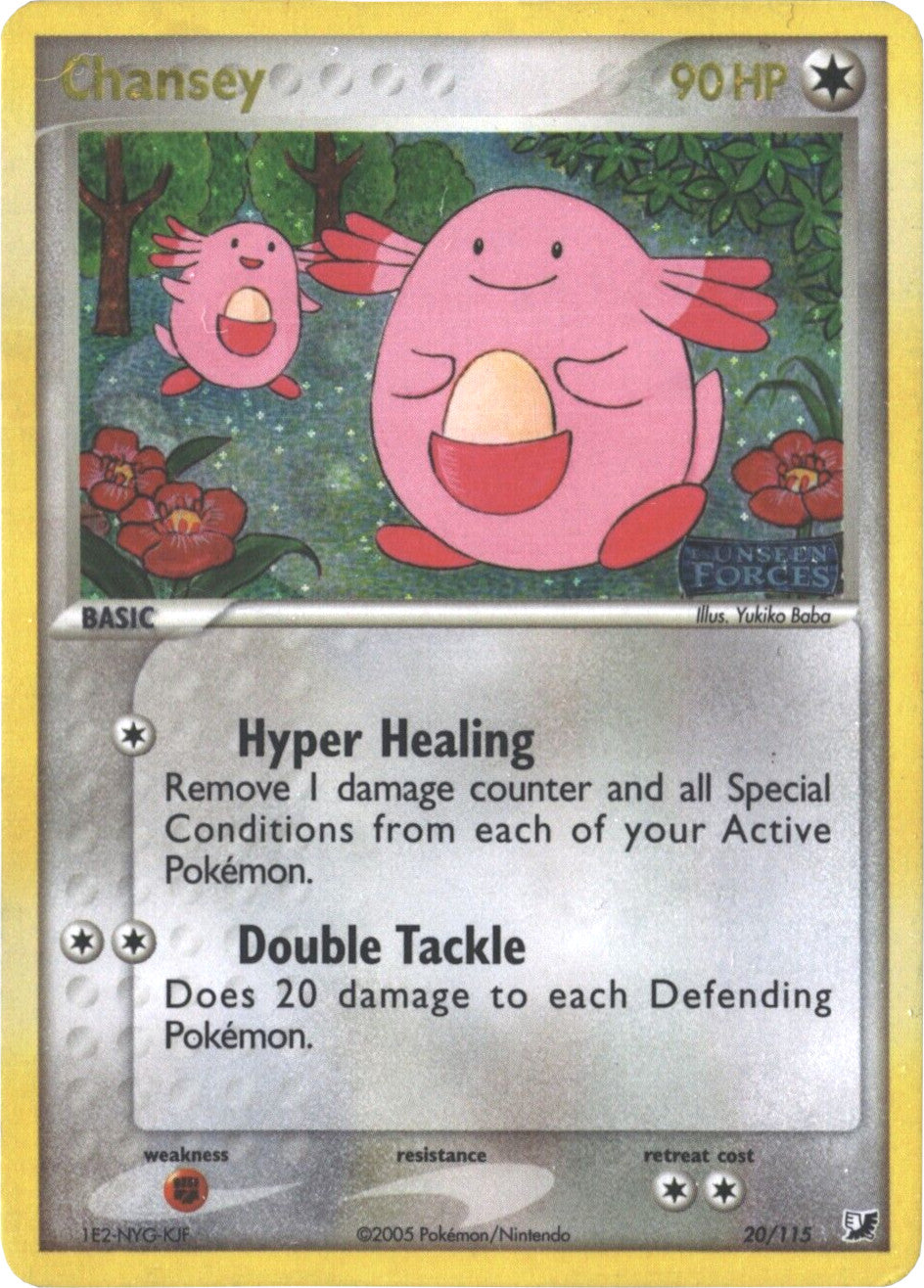 Chansey (20/115) (Stamped) [EX: Unseen Forces] | Gamers Paradise