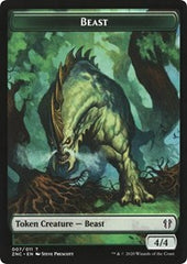 Beast // Saproling Double-Sided Token [Zendikar Rising Commander Tokens] | Gamers Paradise