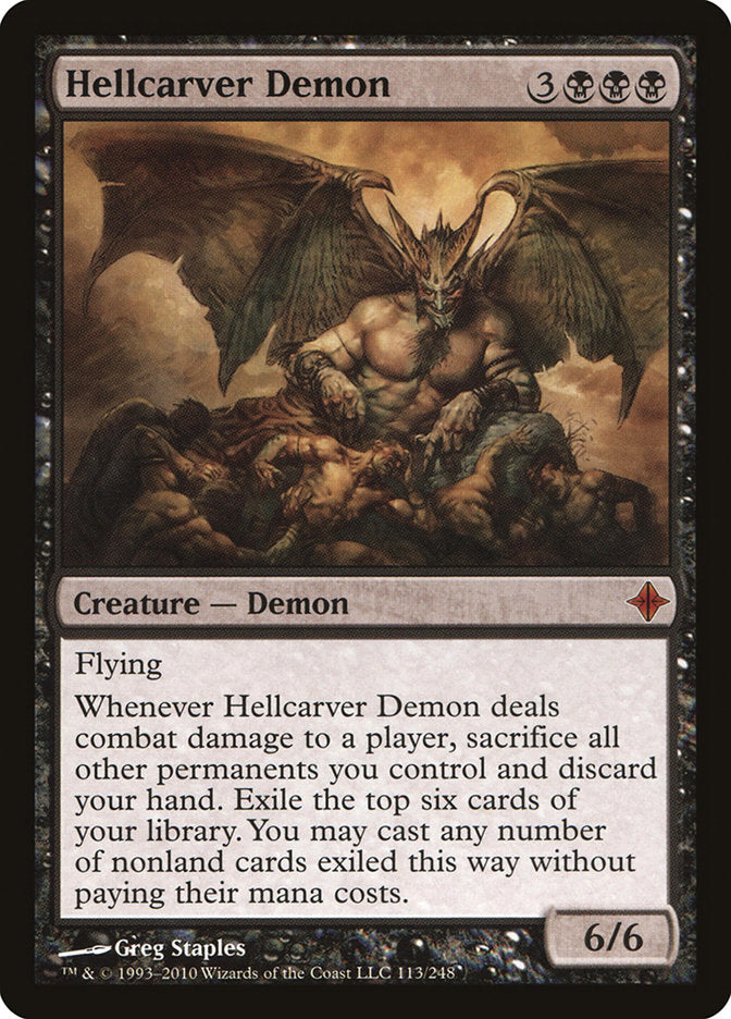 Hellcarver Demon [Rise of the Eldrazi] | Gamers Paradise